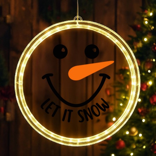 let it snow LED Christmas Window Lights