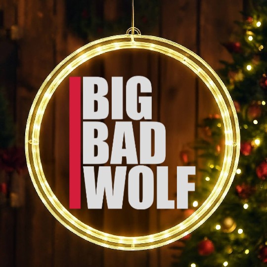 big bad wolf quote LED Christmas Window Lights