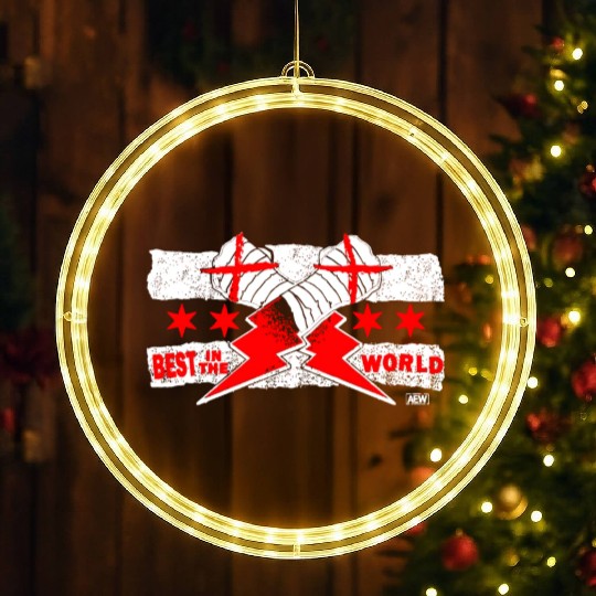 CM Puunk Best In The World Classic LED Christmas Window Lights