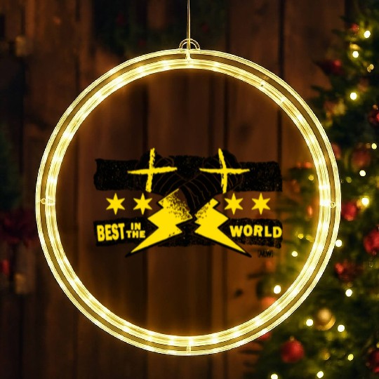 CM Puunk Best In The World LED Christmas Window Lights