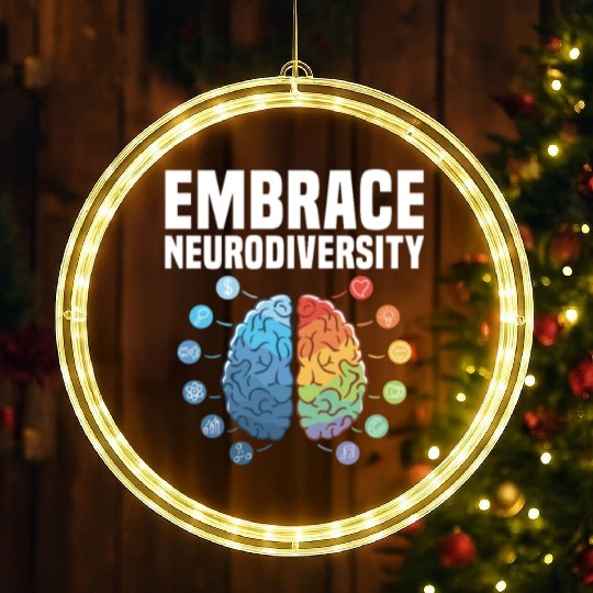 Embrace Neurodiversity LED Christmas Window Lights
