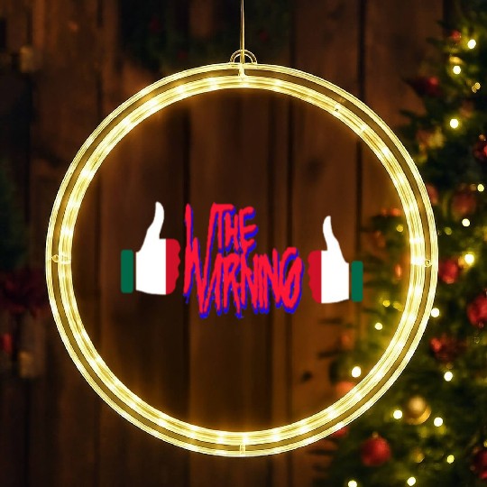 the warning band woman rock LED Christmas Window Lights