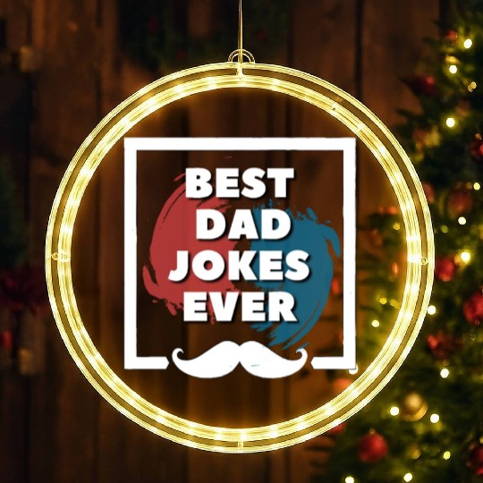 best dad jokes ever Fathers Day 2023 LED Christmas Window Lights