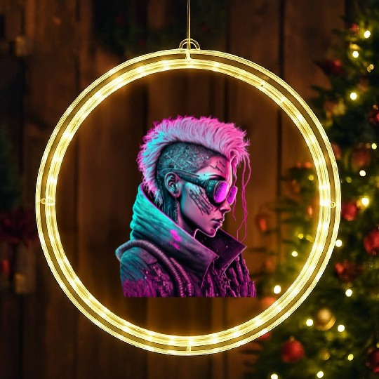 Sci-Fi character LED Christmas Window Lights