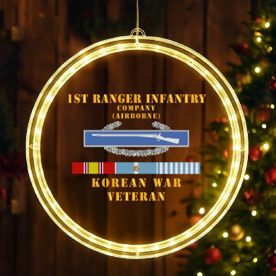 1st Ranger Infantry Company Airborne w CIB w KOREA LED Christmas Window Lights