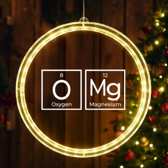OMG Periodical Table Chemistry Science Geek Gifts LED Christmas Window Lights