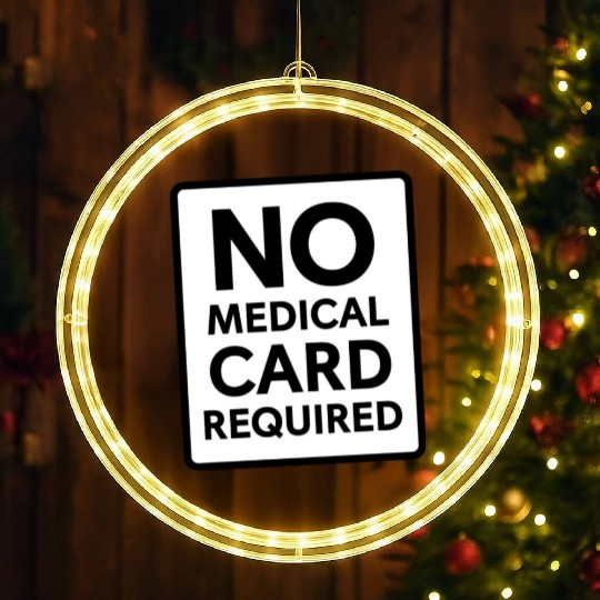 No Medical Card Required LED Christmas Window Lights
