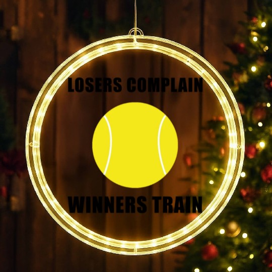 Winners Train Tennis LED Christmas Window Lights