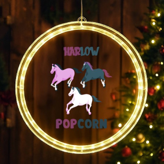 Harlow And Popcorn Merch Popcorn The Pony LED Christmas Window Lights