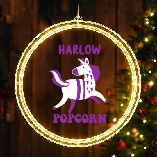 Harlow And Popcorn Merch Popcorn The Pony LED Christmas Window Lights