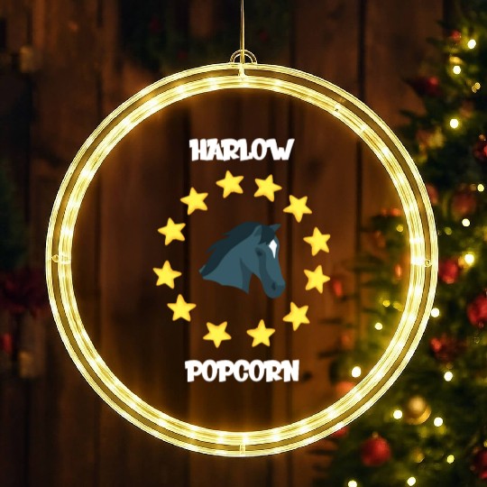 Harlow And Popcorn Merch Popcorn The Pony LED Christmas Window Lights