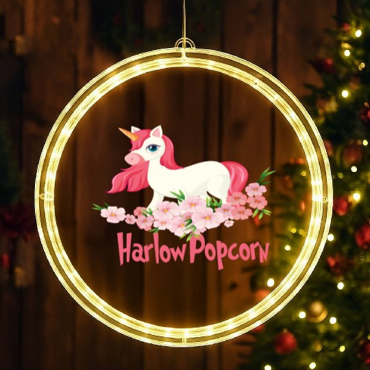 Harlow And Popcorn Merch Popcorn The Pony LED Christmas Window Lights