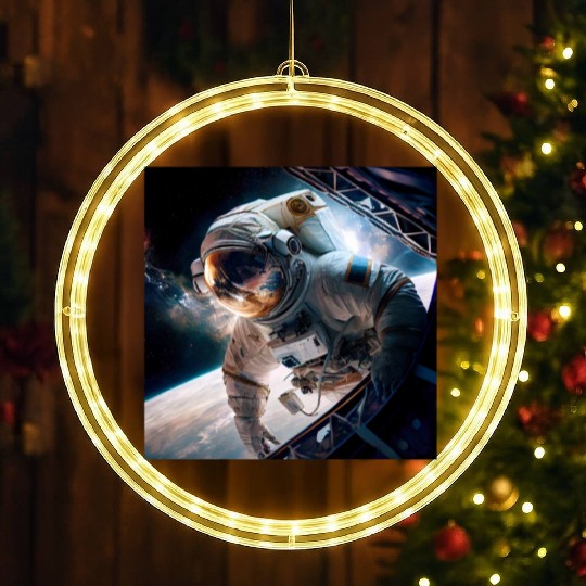 Astronaut Cosmonaut Sci-Fi character LED Christmas Window Lights