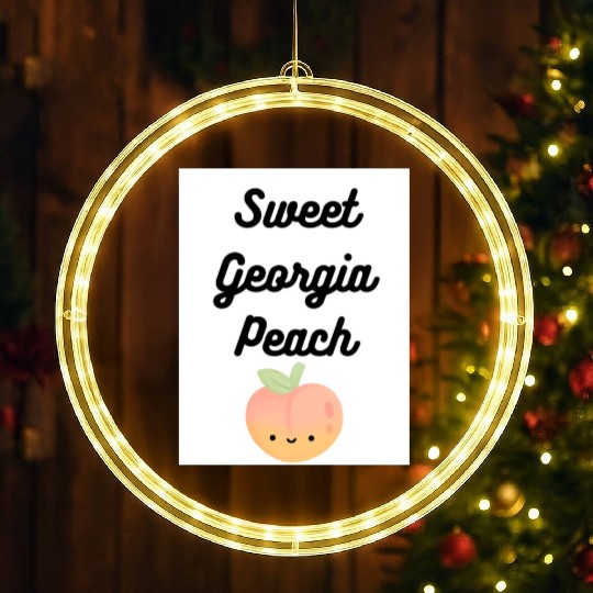 Sweet Georgia Peach LED Christmas Window Lights