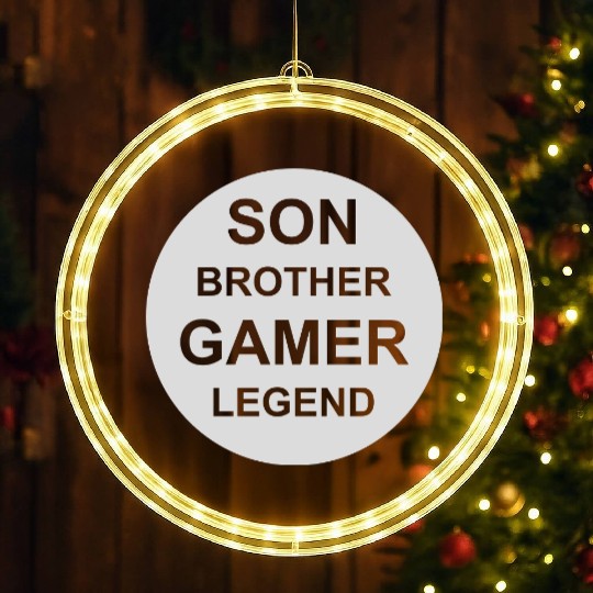 son brother gamer legend LED Christmas Window Lights