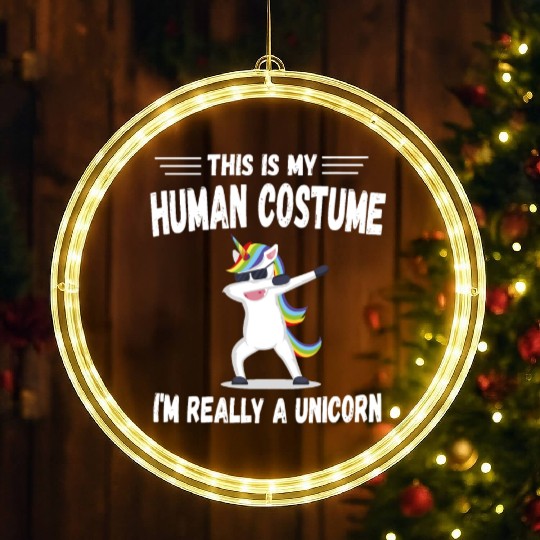 Amazon.com: This Is My Human Costume I'm Really A LED Christmas Window Lights