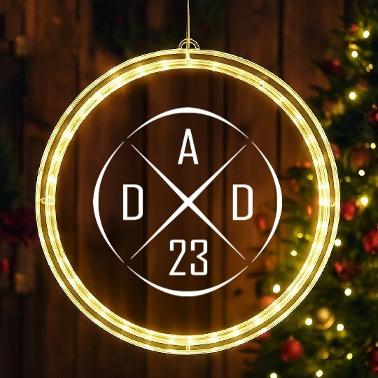 DAD 23 Cross Circle Design LED Christmas Window Lights