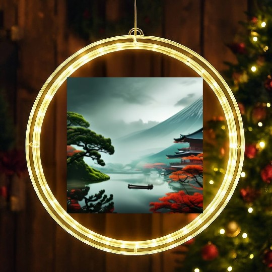 Aesthetic japan nature LED Christmas Window Lights