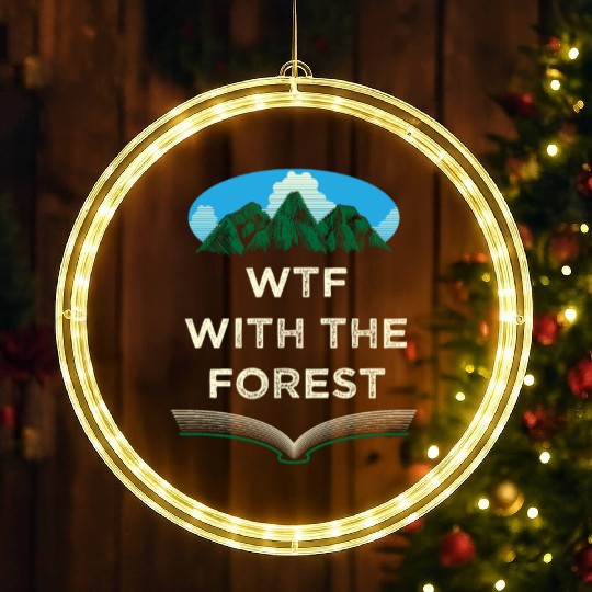 With The Forest Camping Wildlife Camper Outdoor Na LED Christmas Window Lights