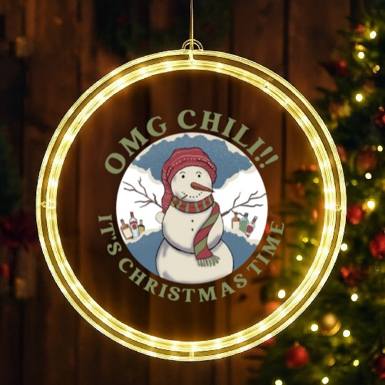 Omg Chili!! It's Christmas Time Apparel LED Christmas Window Lights