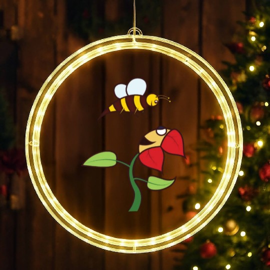 bee flower amazon LED Christmas Window Lights