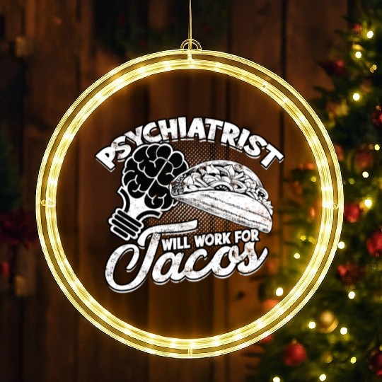 Psychiatrist Psychology Therapist Psychologist LED Christmas Window Lights