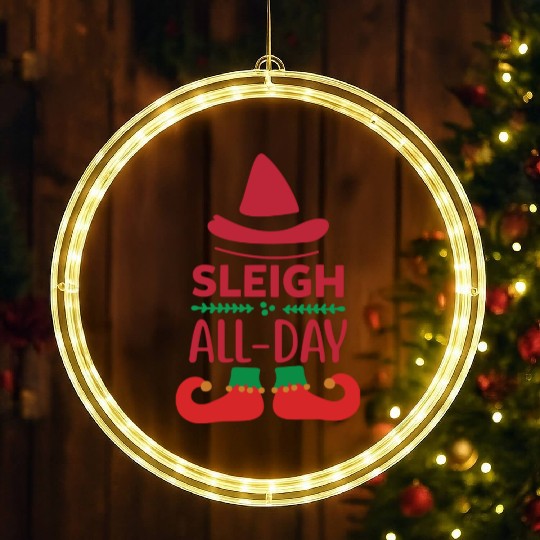 Sleigh all day LED Christmas Window Lights