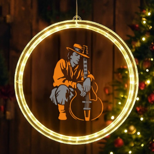 Guitar hero LED Christmas Window Lights