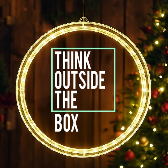 Think outside the Box LED Christmas Window Lights