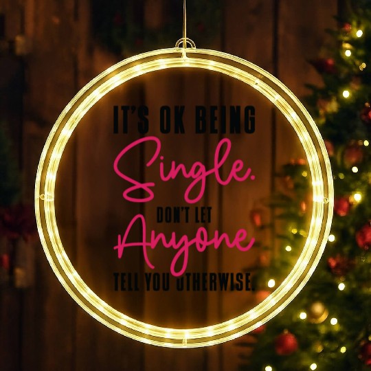 Single Status Independent Relationship Single LED Christmas Window Lights