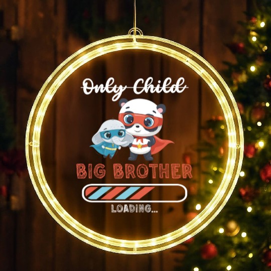 Big brother super hero panda elephant 2023 LED Christmas Window Lights