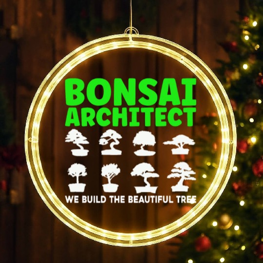 Bonsai Tree Owner Gift Bonsai Tree Gardening LED Christmas Window Lights
