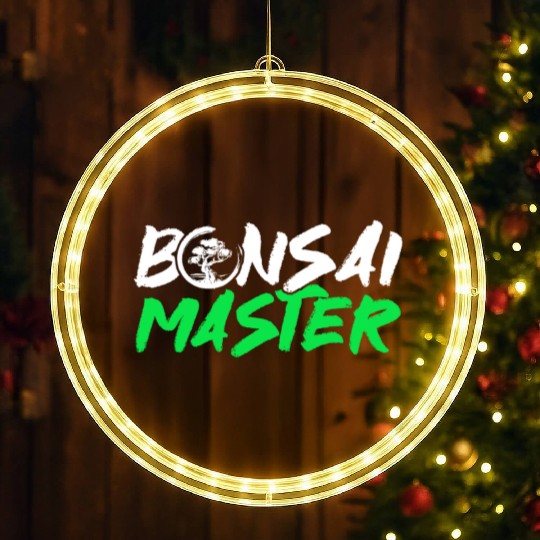 Bonsai Tree Owner Gift Bonsai Tree Gardening LED Christmas Window Lights