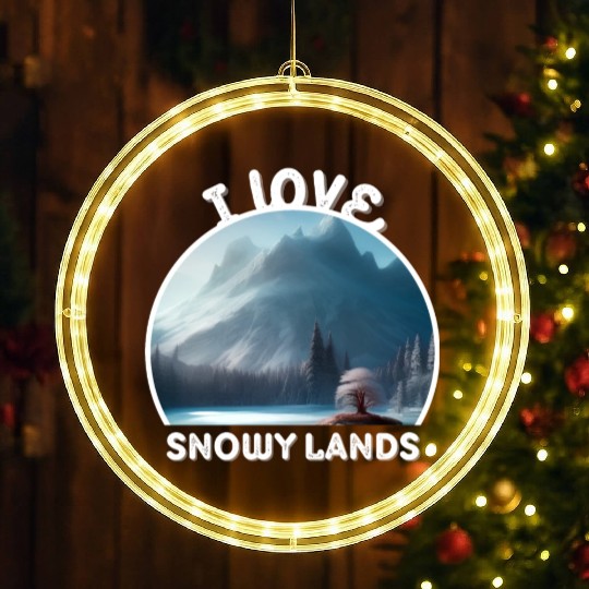 Natural Scene LED Christmas Window Lights