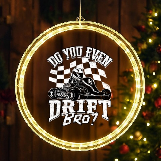Go Kart Racer Pit Crew Car Racing Karting LED Christmas Window Lights