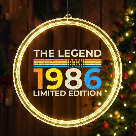 The Legend 1986 Born Limited Edition LED Christmas Window Lights