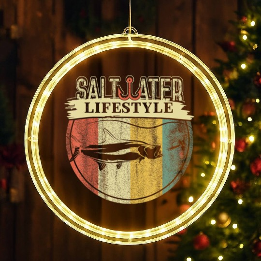 Fishing - Saltwater Lifestyle LED Christmas Window Lights