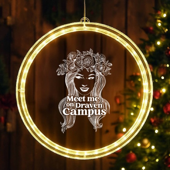 Meet Me On Draven Campus Apparel LED Christmas Window Lights