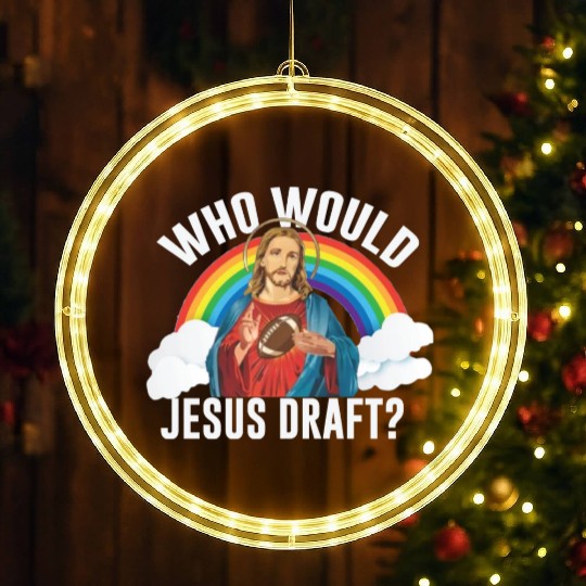 Fantasy Football Rugby Goalie Sports Goalkeeper LED Christmas Window Lights