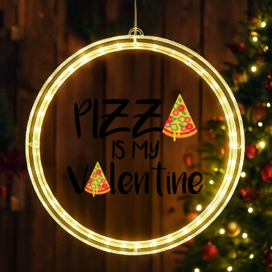 pizza is my valentine694 LED Christmas Window Lights