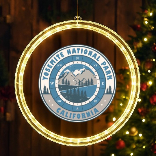 Yosemite National Park California US Hiking LED Christmas Window Lights