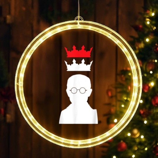 St Maximilian Kolbe Two Crowns Catholic Saint Gift LED Christmas Window Lights