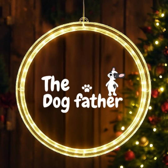The dog father LED Christmas Window Lights