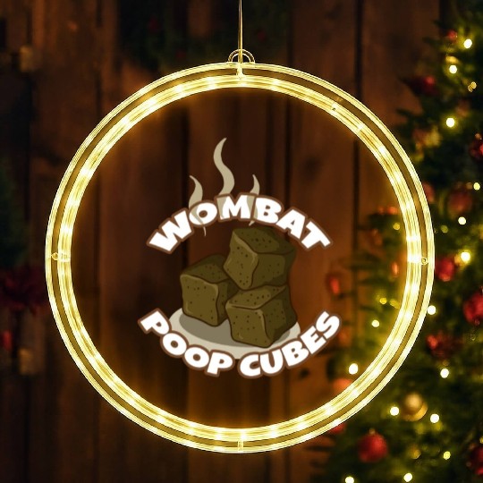 Wombat Poop Cubes LED Christmas Window Lights