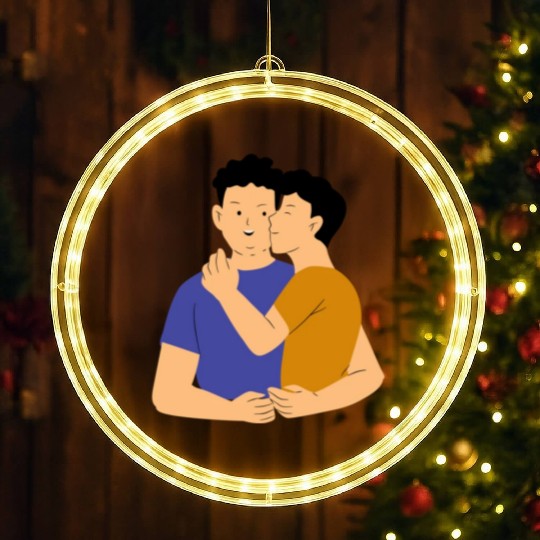 lesbian lgbtq pride valentine day 202 valentines LED Christmas Window Lights