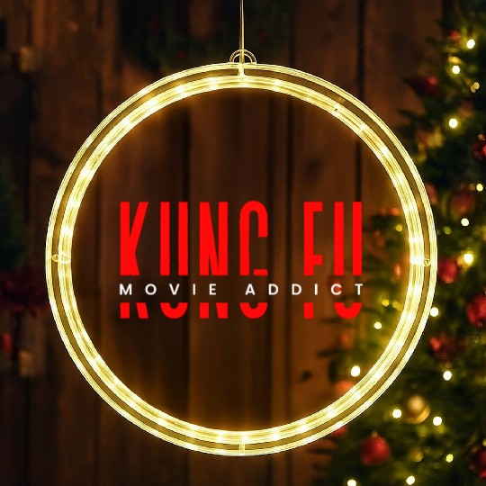 Kung fu movie addict LED Christmas Window Lights