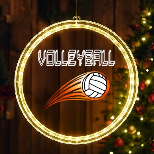 Volleyball LED Christmas Window Lights