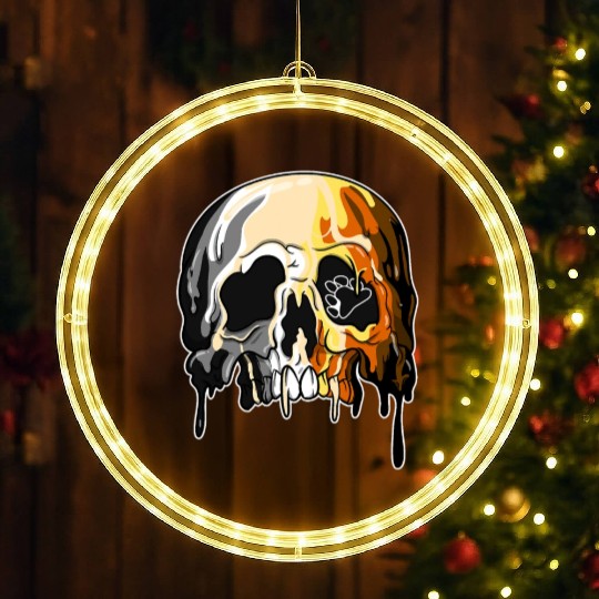 Bear LGBTQ Candle Sugar Skull Gay Pride LED Christmas Window Lights