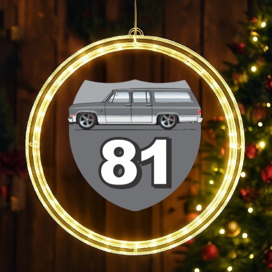 81 Charcoal LED Christmas Window Lights