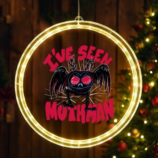 I have seen mothman I have seen mothman inspiratio LED Christmas Window Lights